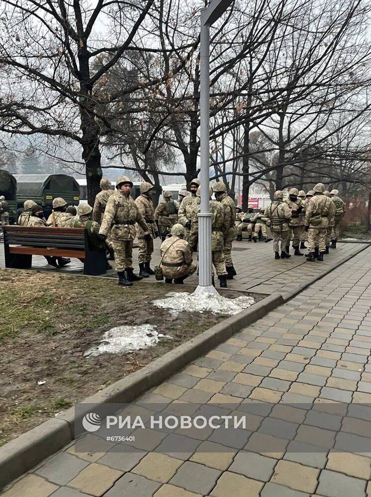 Обстановка в городах Казахстана на фоне протестов