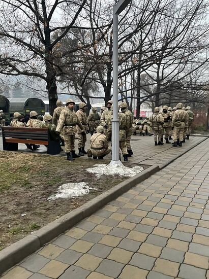 Обстановка в городах Казахстана на фоне протестов