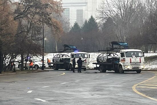 Обстановка в городах Казахстана на фоне протестов