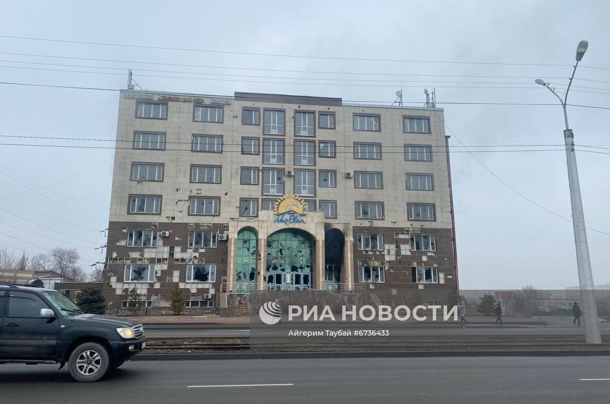 Обстановка в городах Казахстана на фоне протестов
