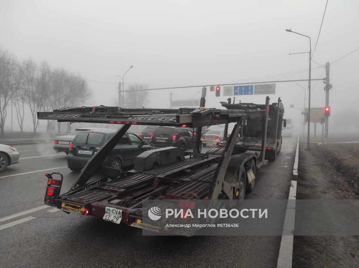 Обстановка в городах Казахстана на фоне протестов