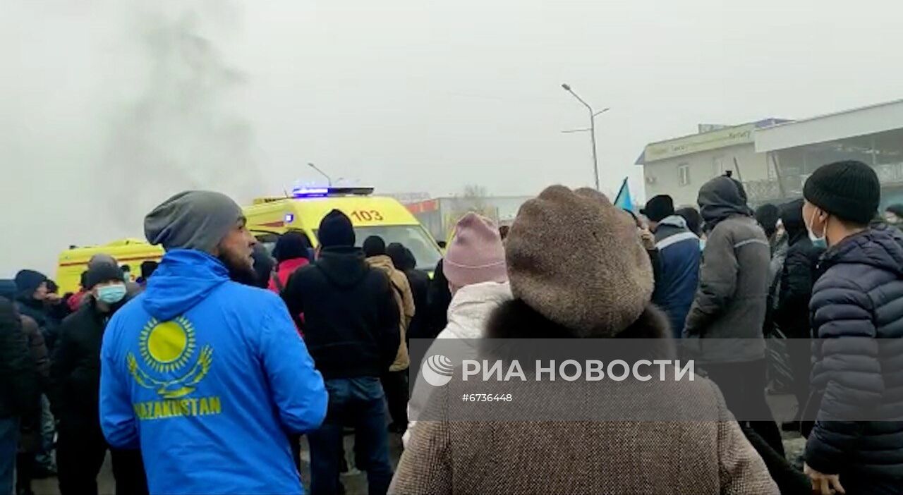 Обстановка в городах Казахстана на фоне протестов