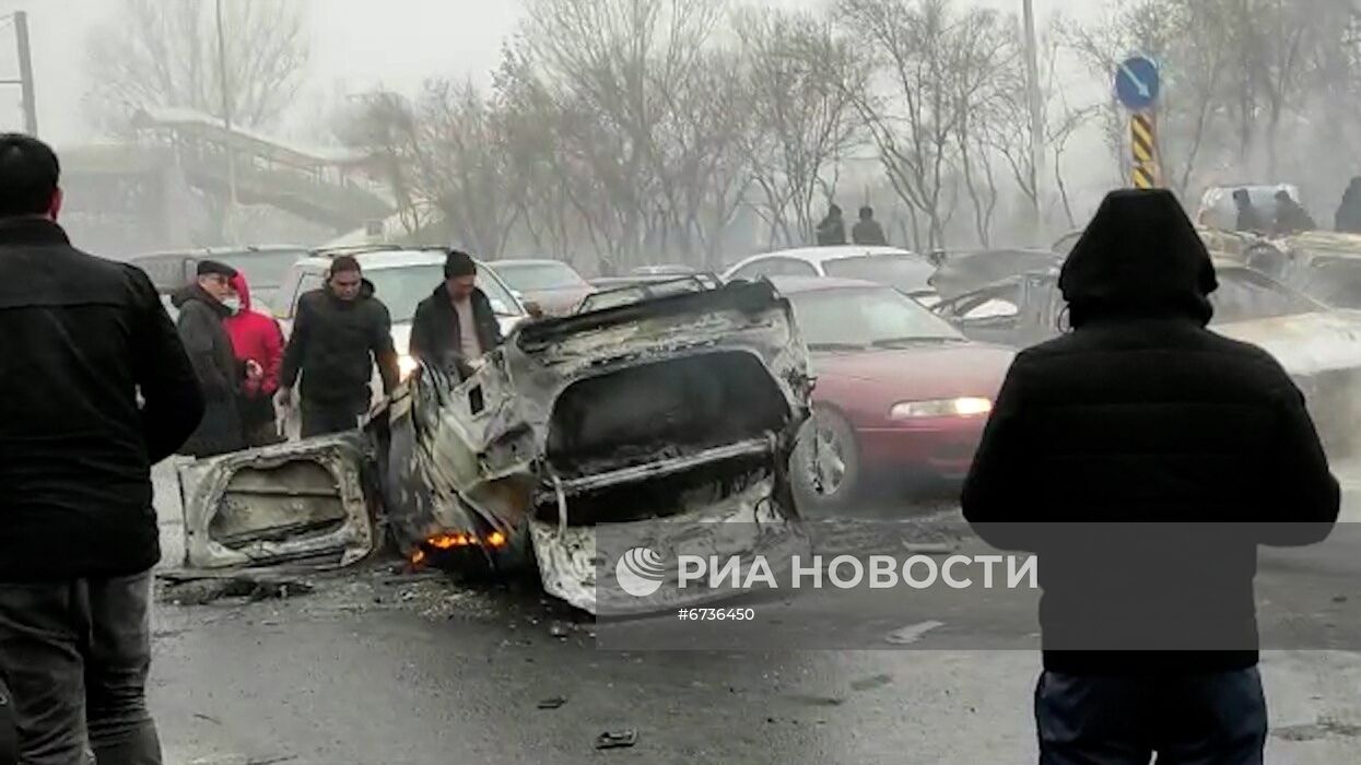 Обстановка в городах Казахстана на фоне протестов