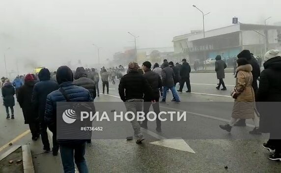 Обстановка в городах Казахстана на фоне протестов