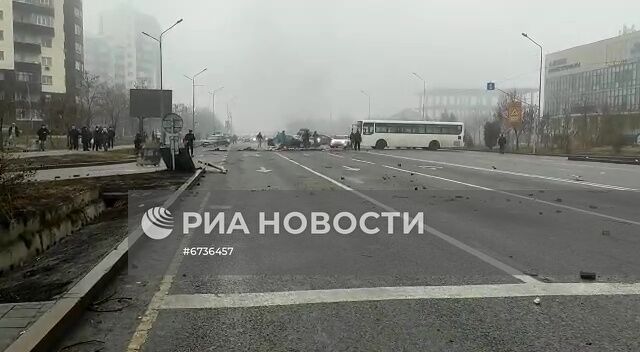 Обстановка в городах Казахстана на фоне протестов