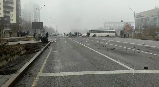 Обстановка в городах Казахстана на фоне протестов