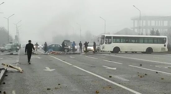 Обстановка в городах Казахстана на фоне протестов