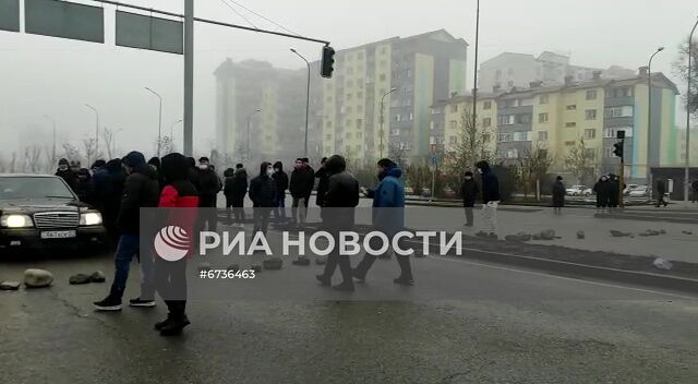 Обстановка в городах Казахстана на фоне протестов