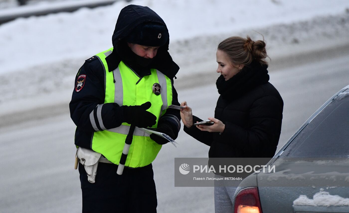 Рейды ДПС по выявлению нетрезвых водителей в Екатеринбурге