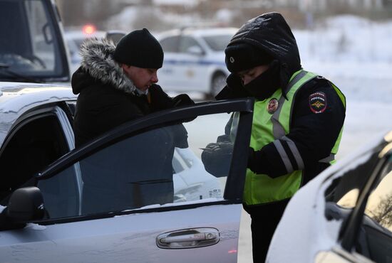 Рейды ДПС по выявлению нетрезвых водителей в Екатеринбурге
