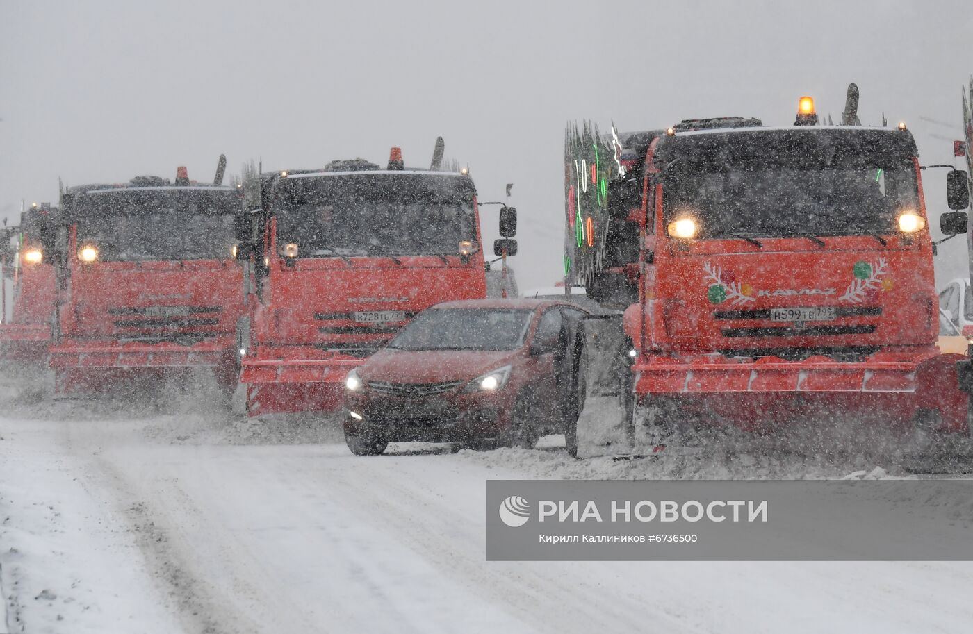 Уборка снега в Москве