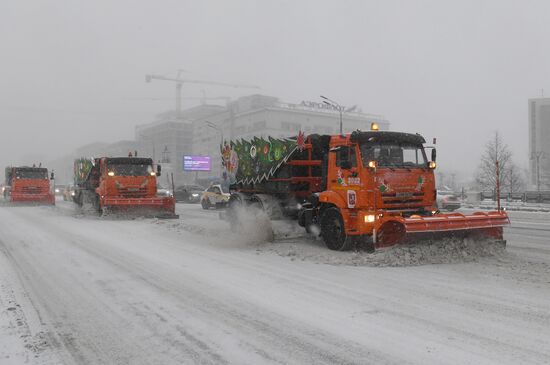 Уборка снега в Москве