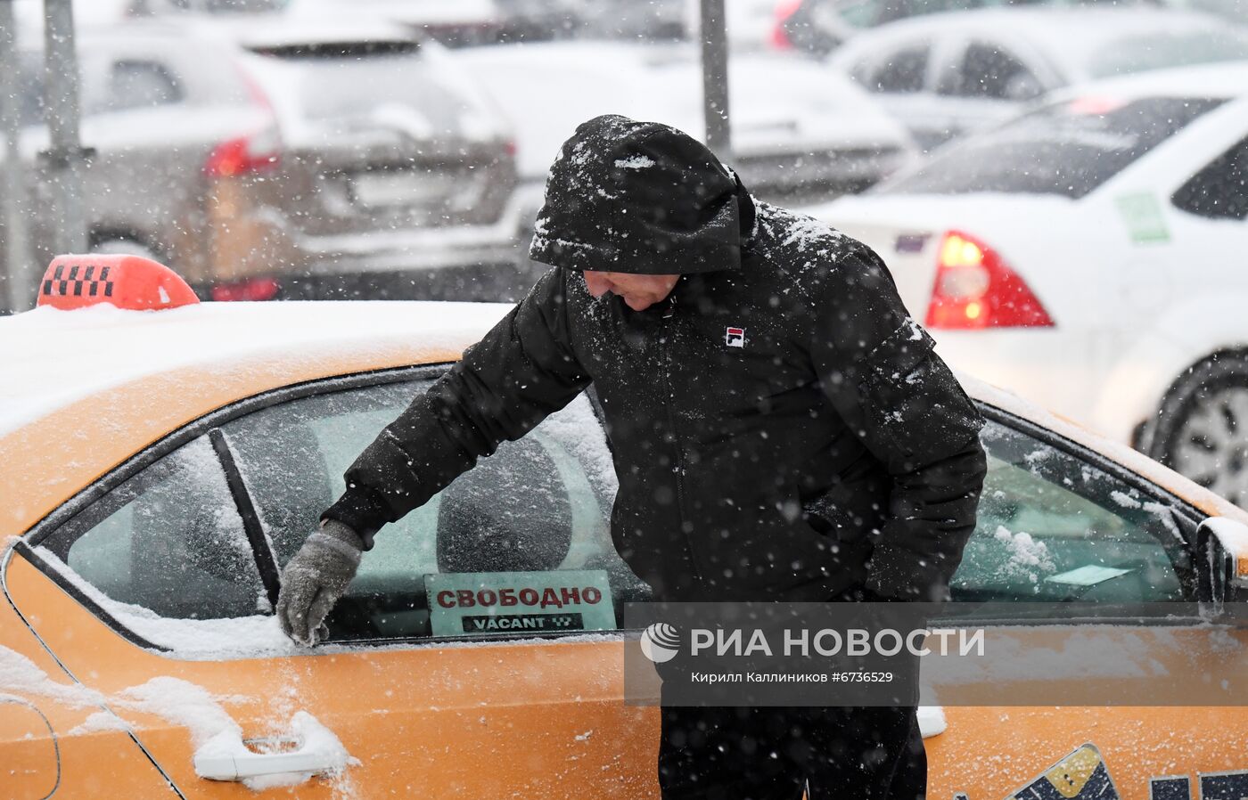 Снегопад в Москве