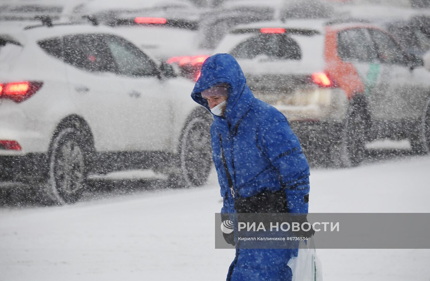 Снегопад в Москве