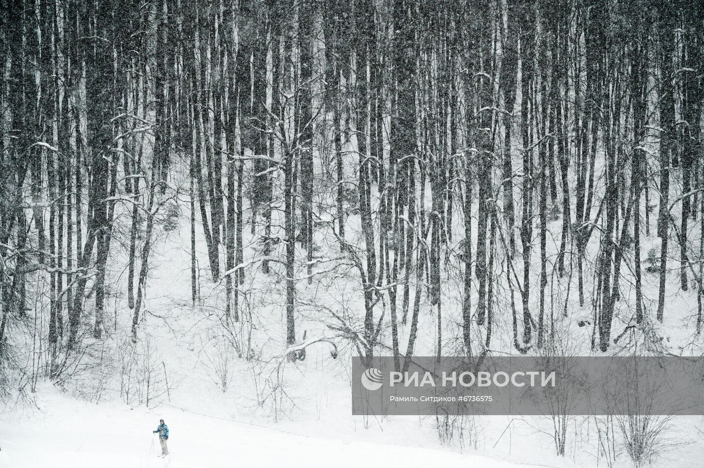 Катание на лыжах в Москве