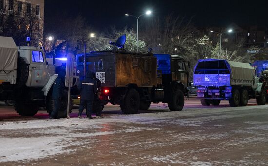 Обстановка в городах Казахстана на фоне протестов