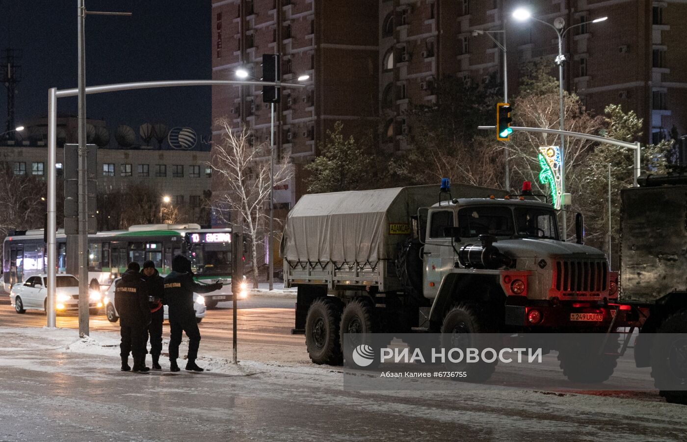 Обстановка в городах Казахстана на фоне протестов