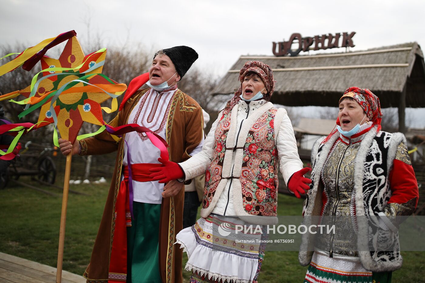 Новогодние гуляния в казачьей станице "Атамань"