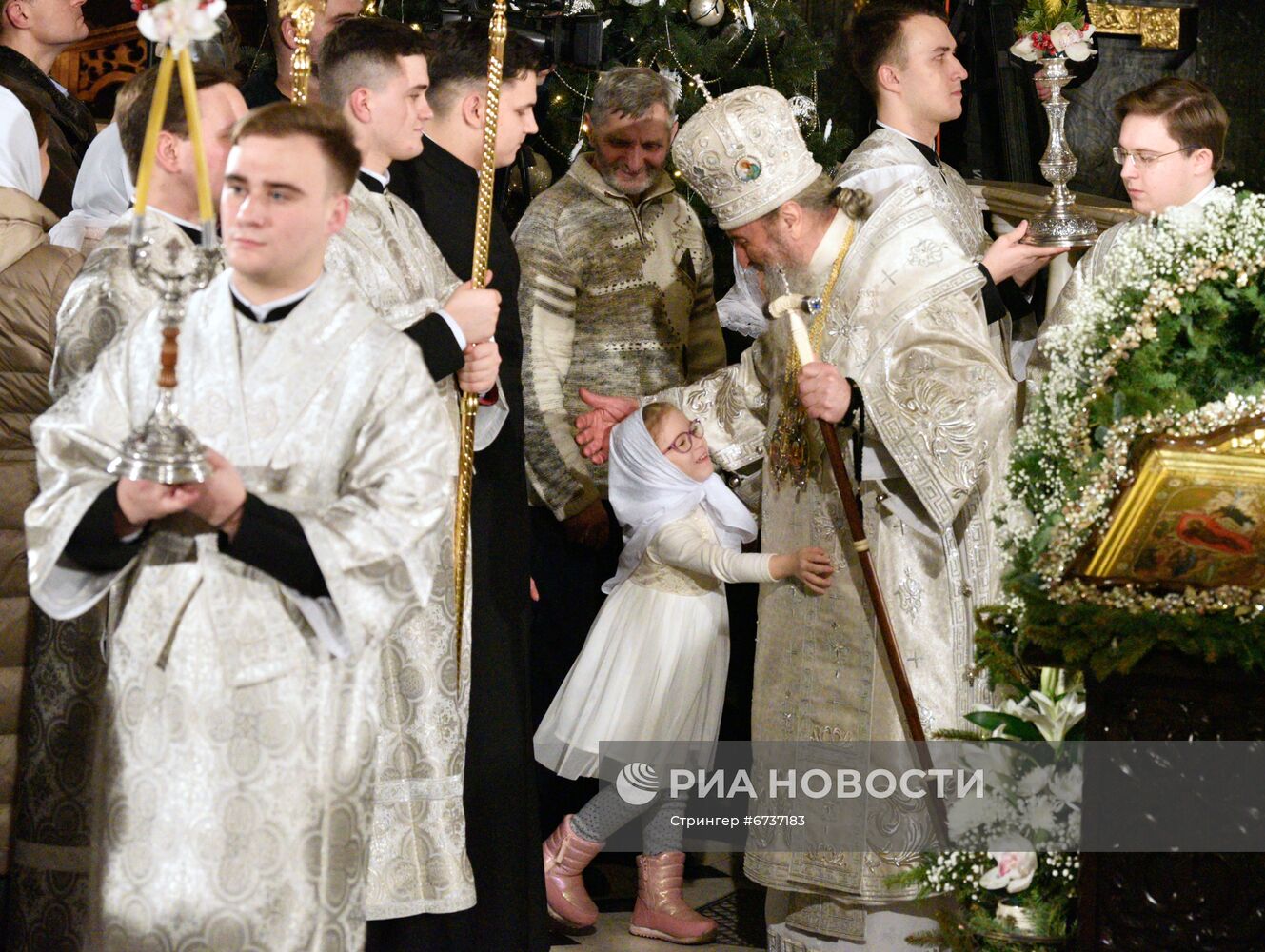 Празднование православного Рождества в Киеве