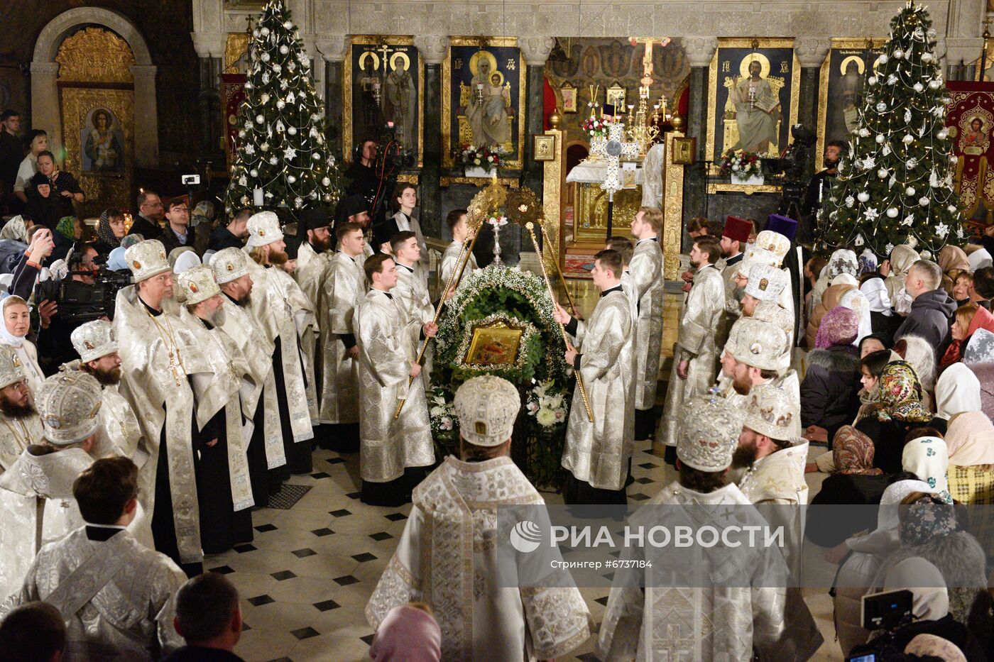 Празднование православного Рождества в Киеве