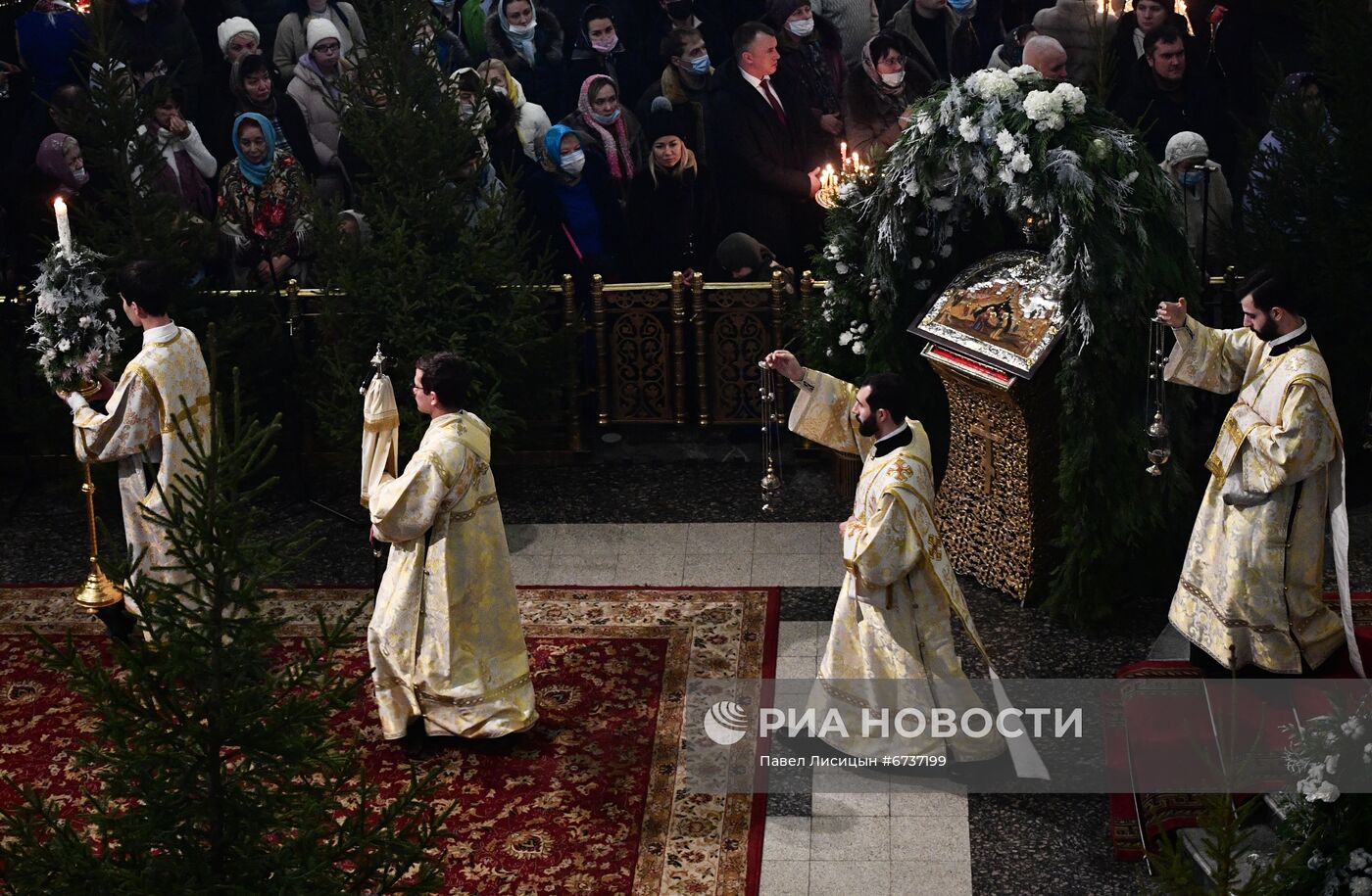 Празднование Рождества Христова в регионах России