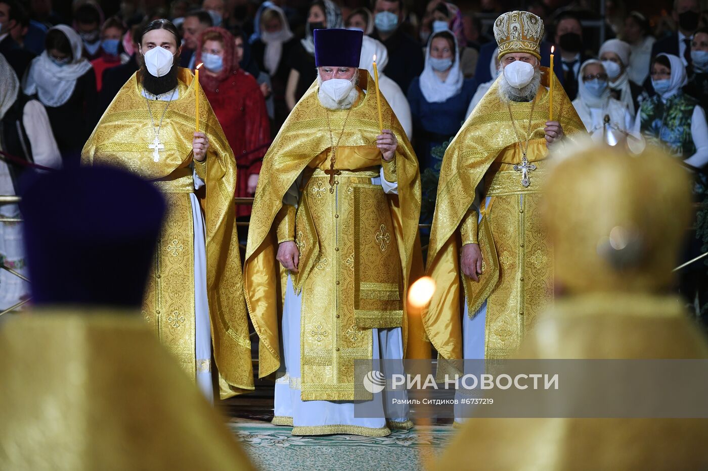 Празднование Рождества Христова в Москве 