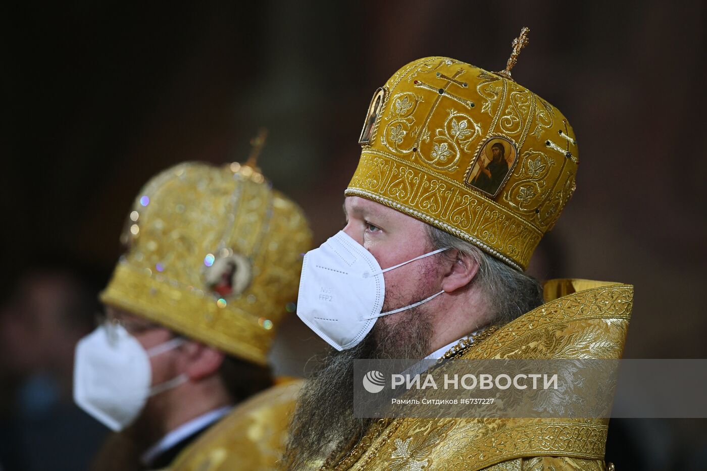 Празднование Рождества Христова в Москве 