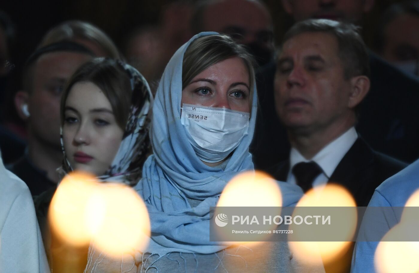 Празднование Рождества Христова в Москве 