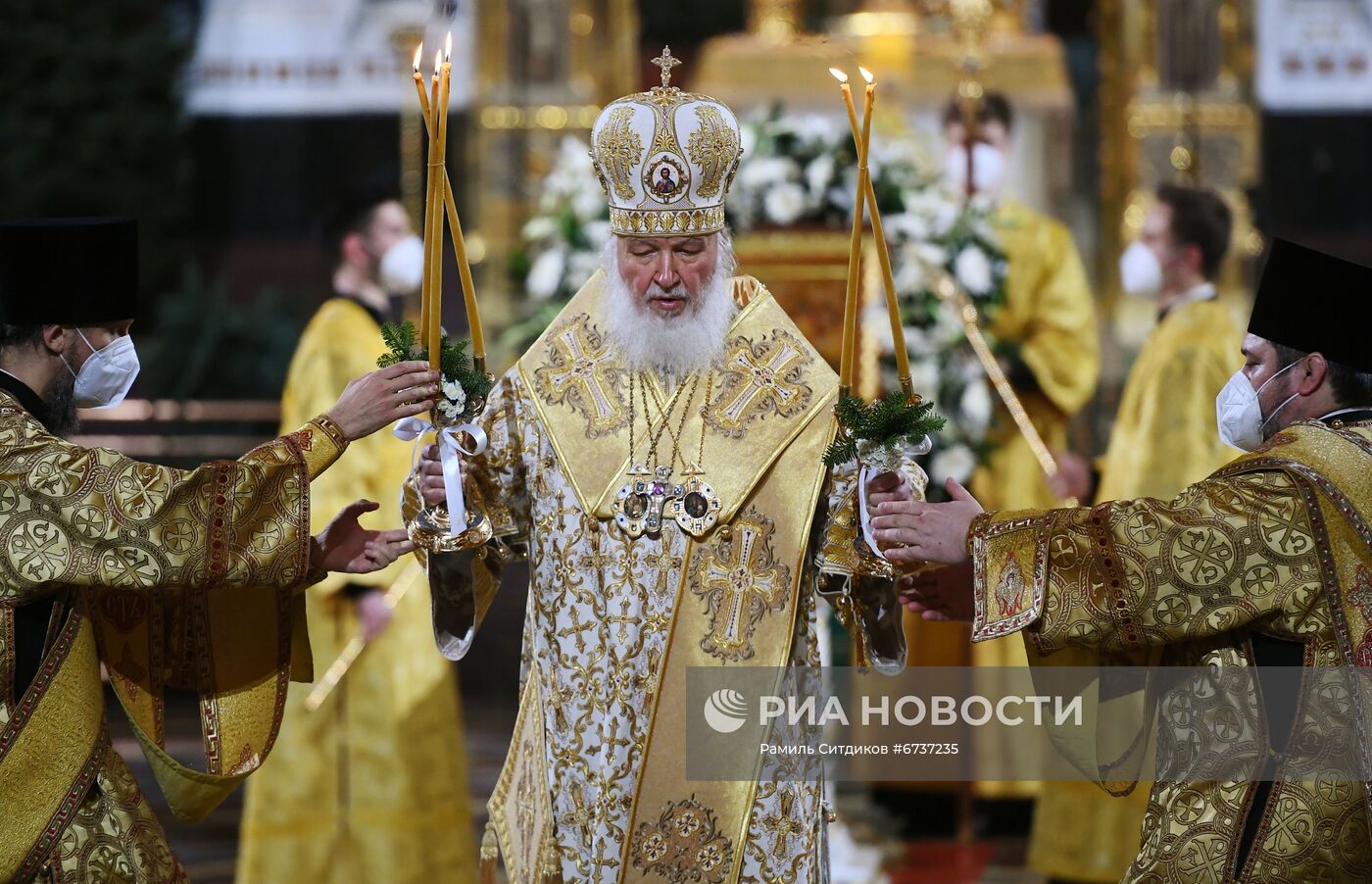 Празднование Рождества Христова в Москве 