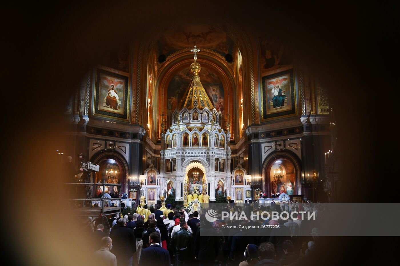 Празднование Рождества Христова в Москве 