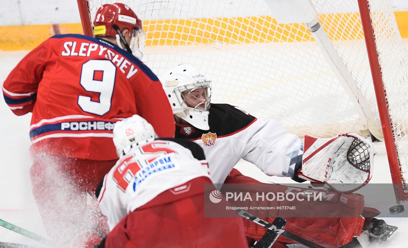 Хоккей. КХЛ. Матч ЦСКА - "Витязь"