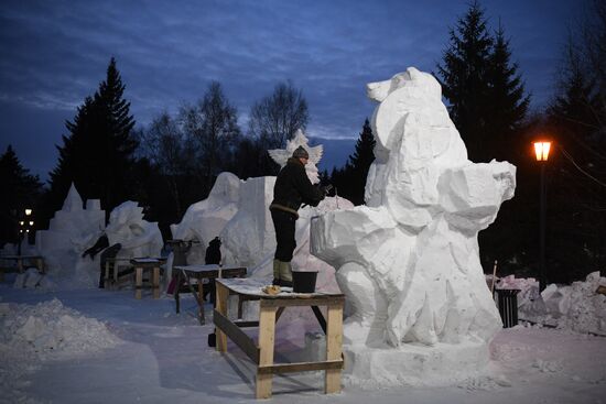 XXII Сибирский фестиваль снежной скульптуры