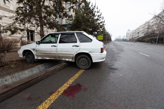 Ситуация в городах Казахстана во время ЧП