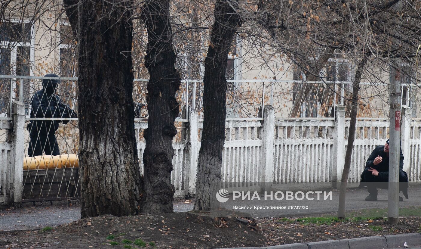 Ситуация в городах Казахстана во время ЧП