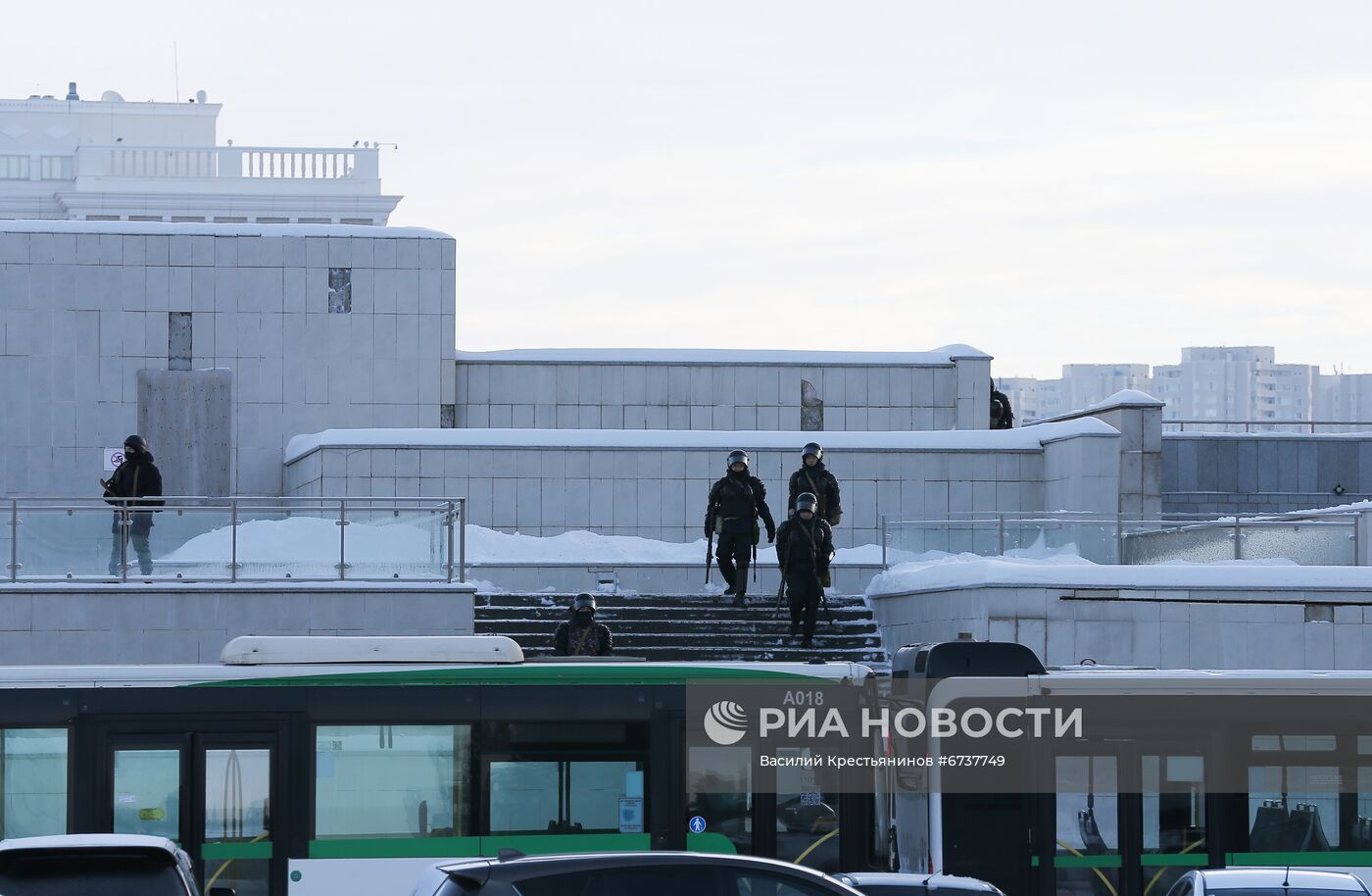 Ситуация в городах Казахстана во время ЧП