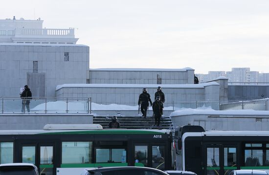 Ситуация в городах Казахстана во время ЧП