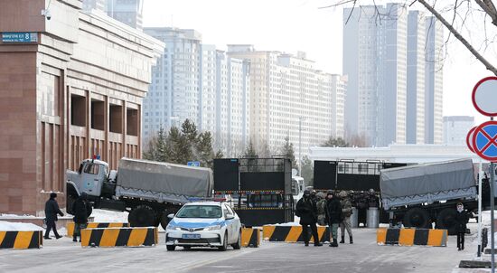 Ситуация в городах Казахстана во время ЧП
