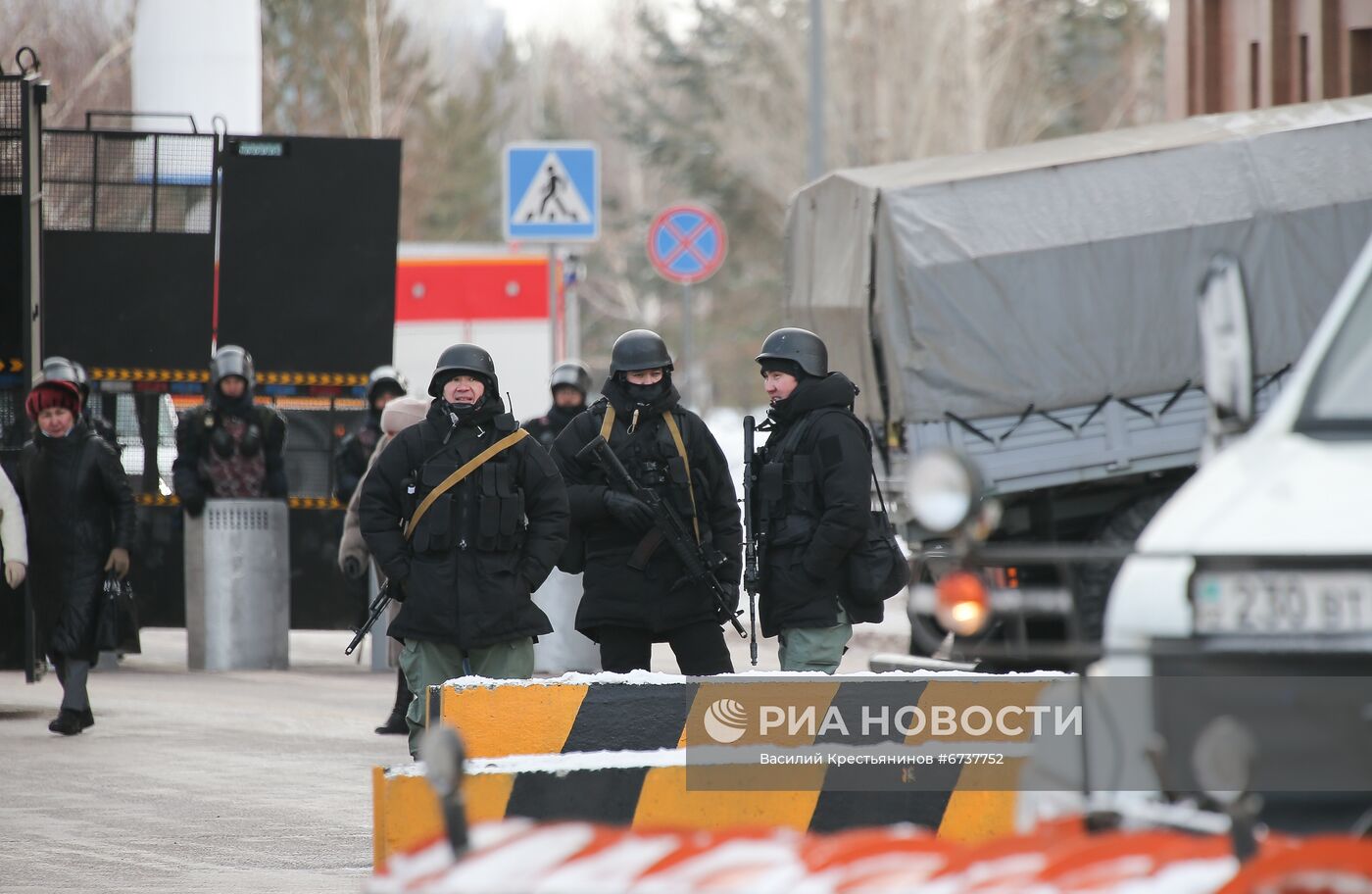 Ситуация в городах Казахстана во время ЧП