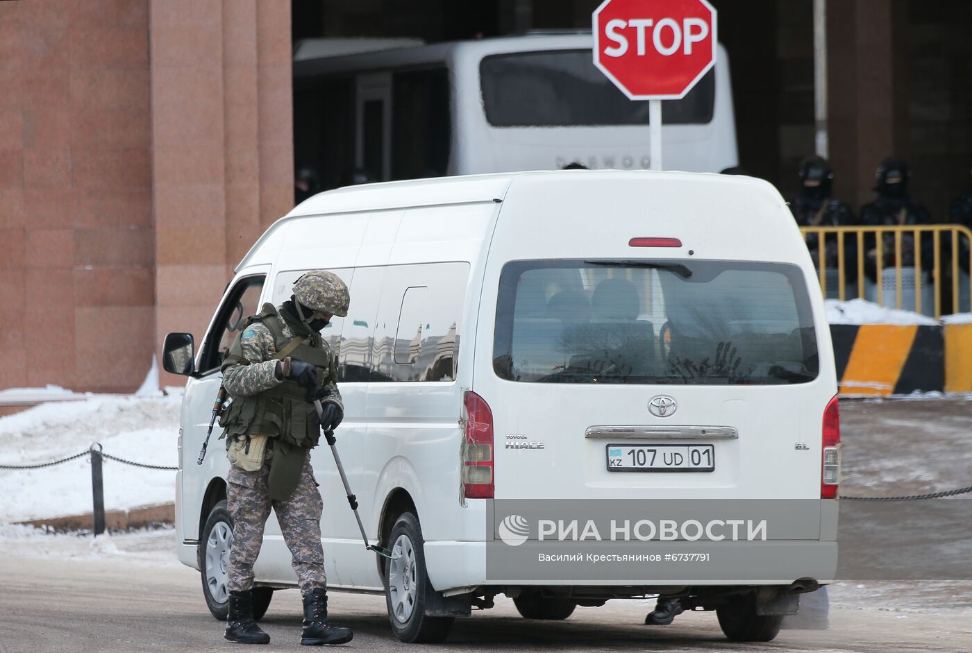 Ситуация в городах Казахстана во время ЧП