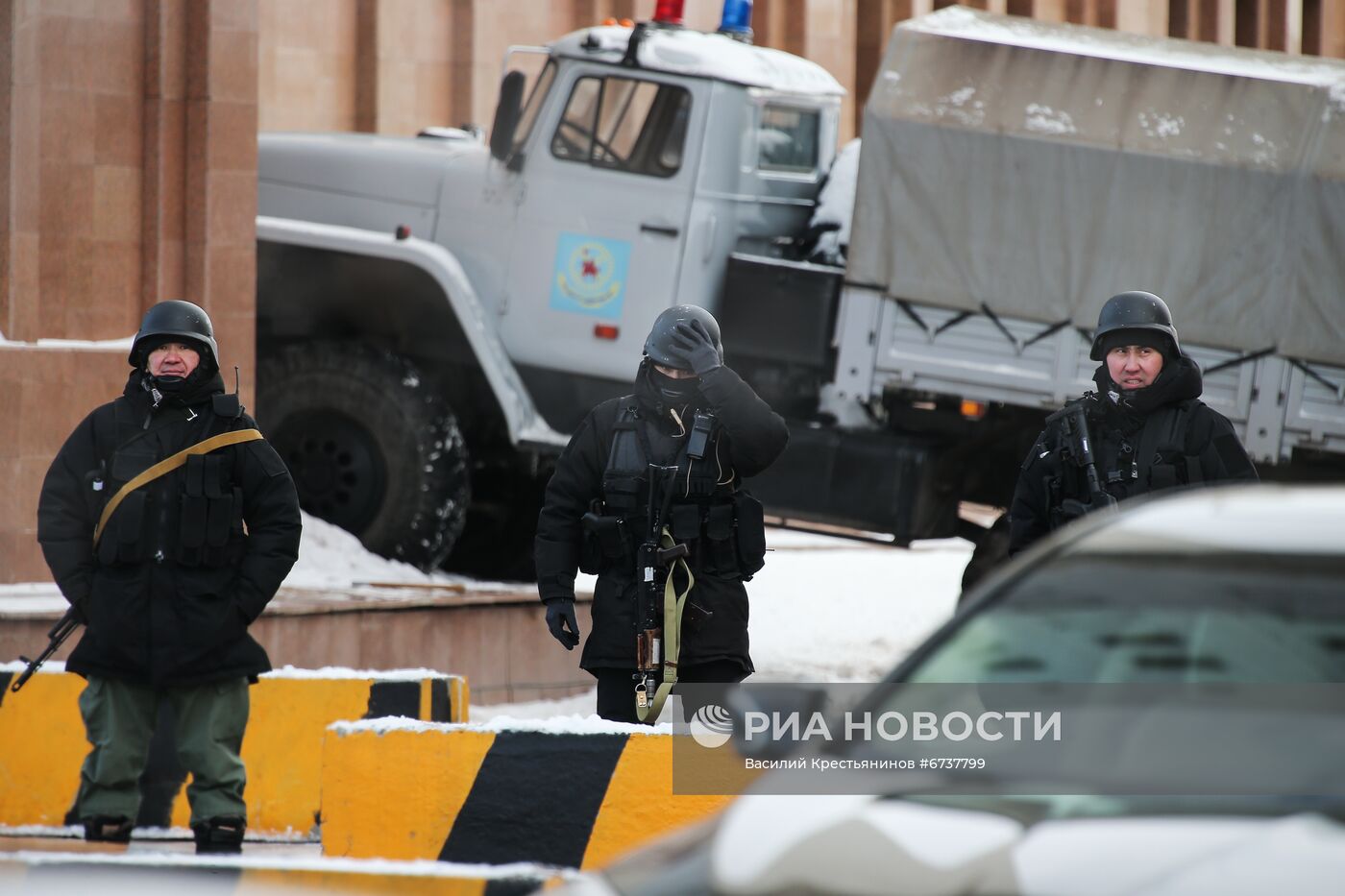 Ситуация в городах Казахстана во время ЧП