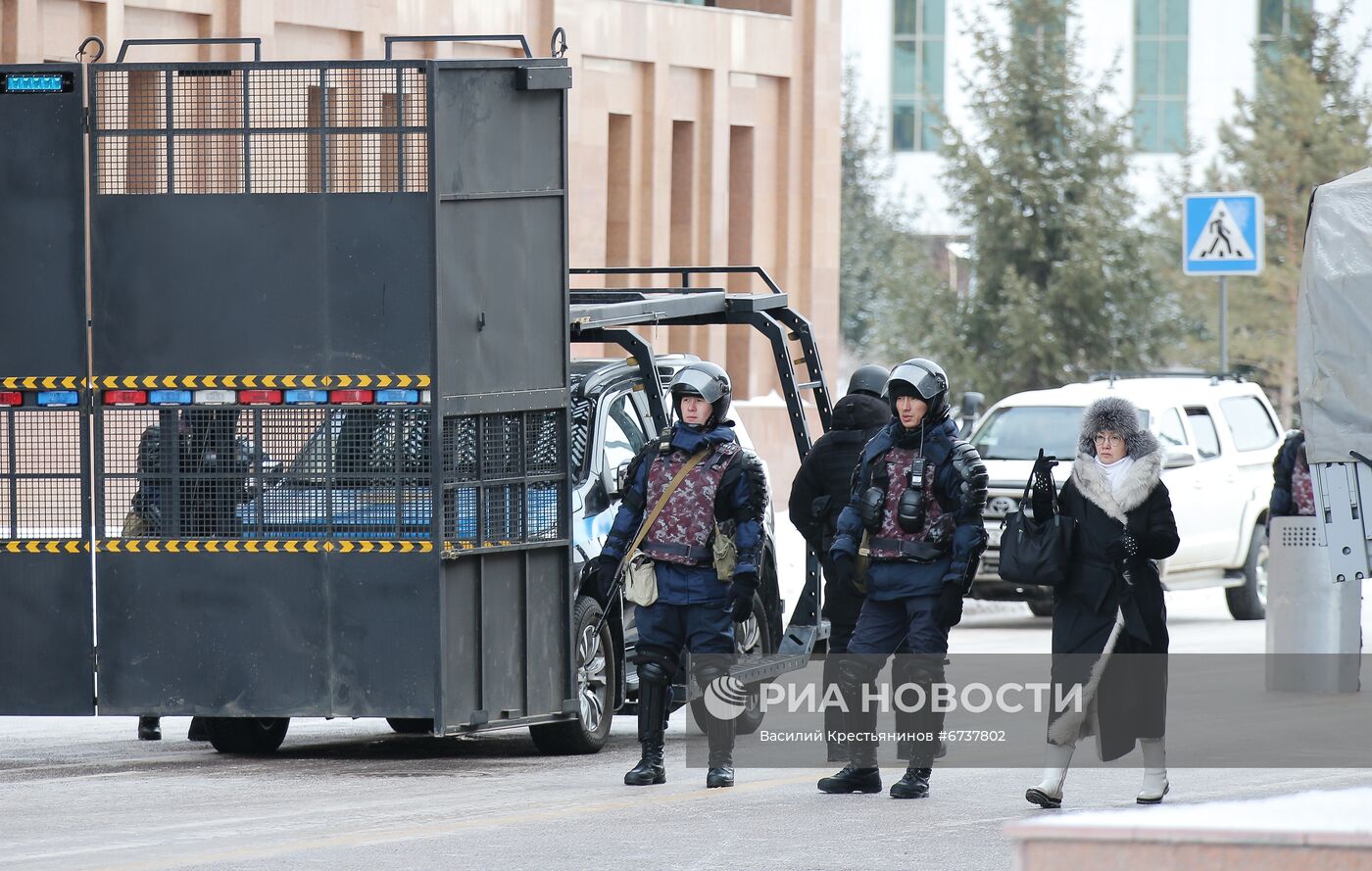 Ситуация в городах Казахстана во время ЧП