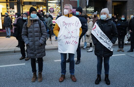 Акция против "антиковидных" мер в Гамбурге