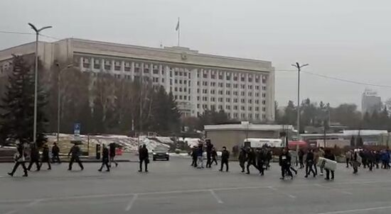 Обстановка в городах Казахстана на фоне протестов