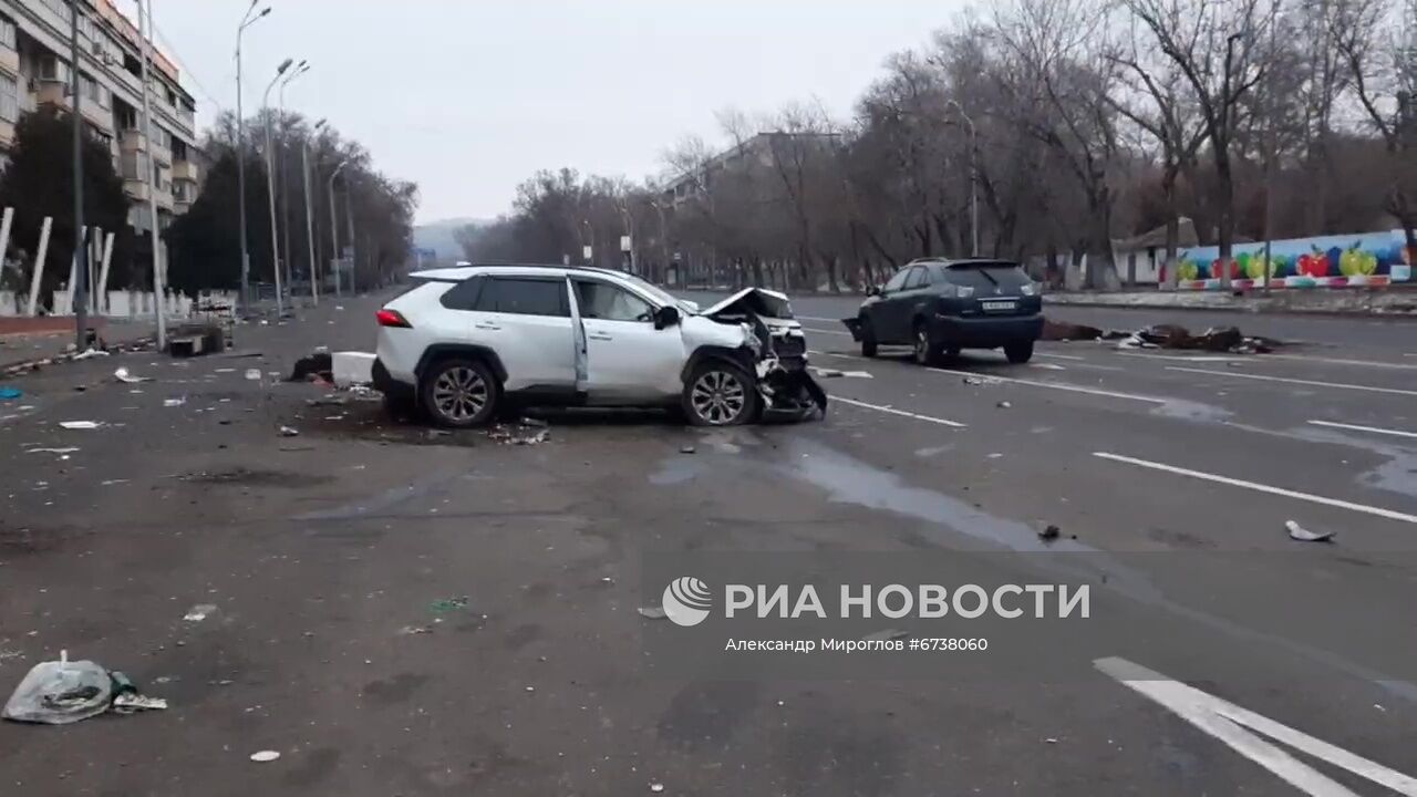 Обстановка в городах Казахстана на фоне протестов