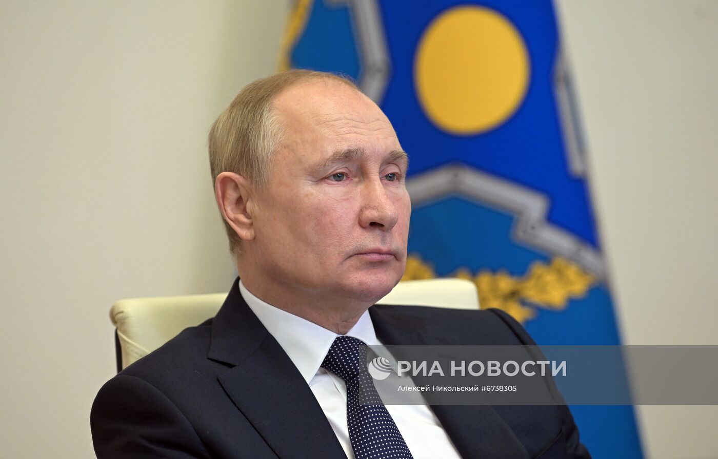 Президент РФ В. Путин принял участие во внеочередном заседании Совета коллективной безопасности ОДКБ