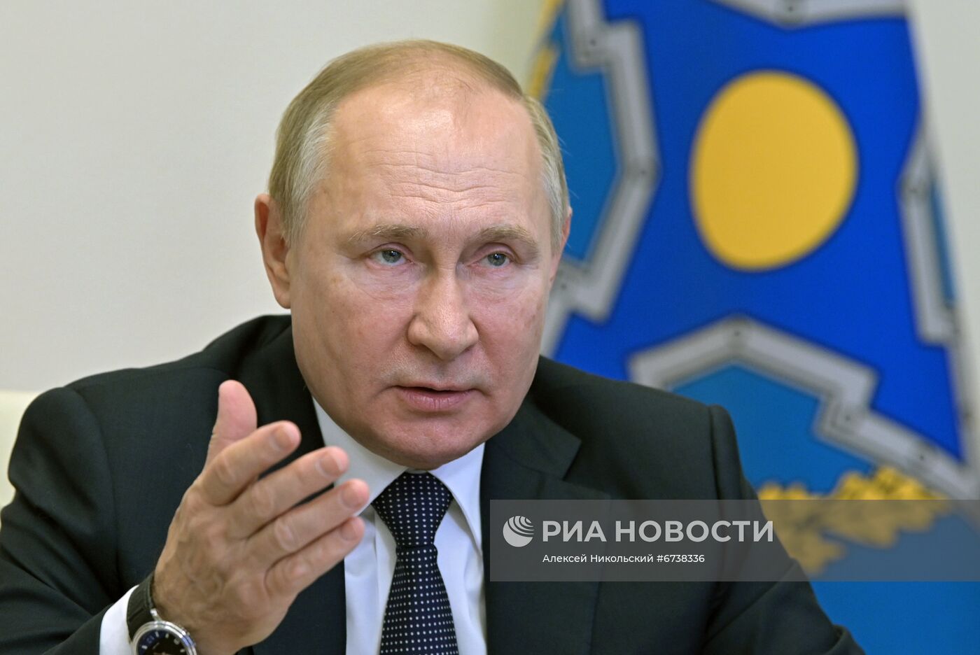 Президент РФ В. Путин принял участие во внеочередном заседании Совета коллективной безопасности ОДКБ