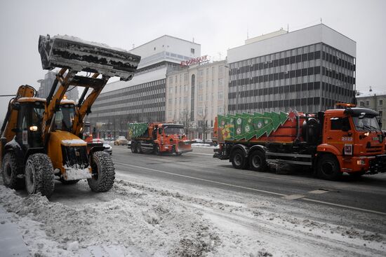 Снег в Москве