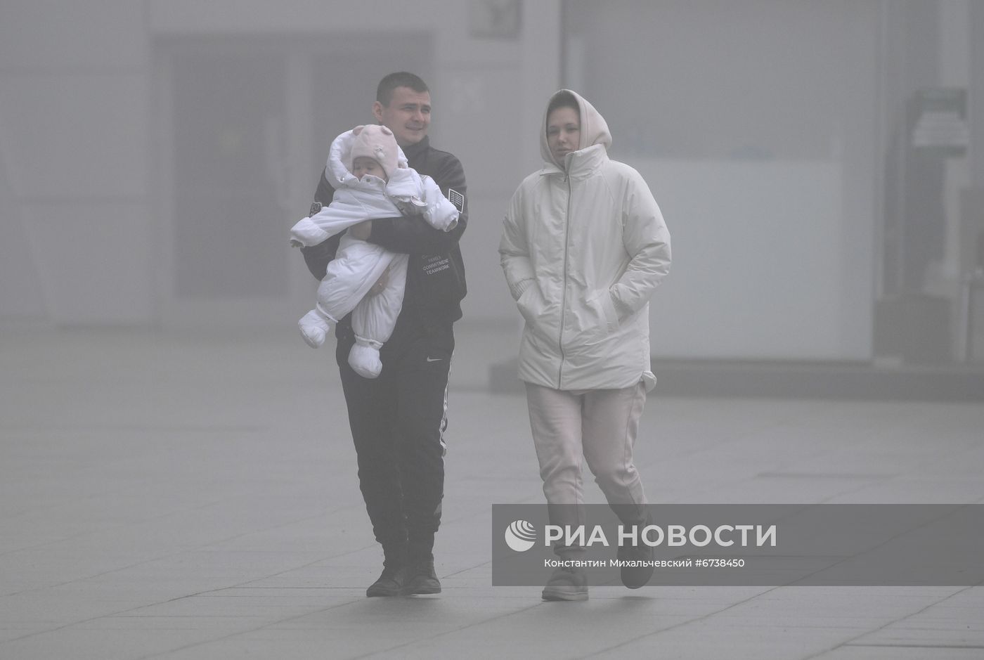 Сильный туман в районе аэропорта Симферополь