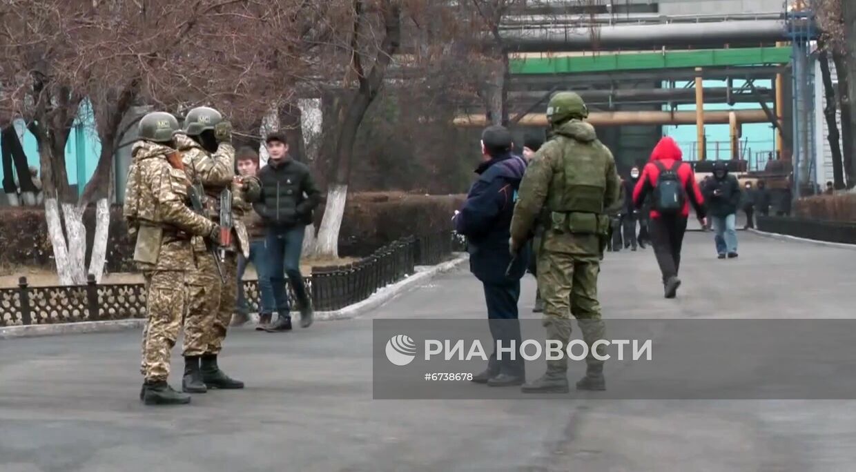 Миротворцы ОДКБ охраняют важные и социально-значимые объекты в Казахстане