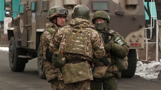 Миротворцы ОДКБ охраняют важные и социально-значимые объекты в Казахстане
